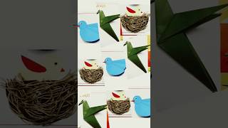 പേപ്പർ പക്ഷികൾ birds craft birds paper craft lkg ukg paper craft ideas for lkg alphabet crafts