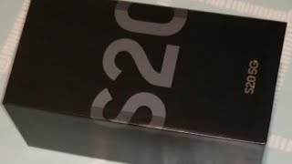 Samsung S20 5G unboxing