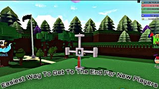 Easiest Way To Get To The End For New Players Build A Boat For Treasure Roblox