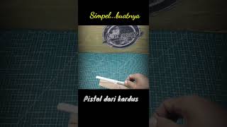 Pistol dari kardus dan kertas#kardus #cardboard #kreatif