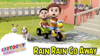 Rain Rain Go Away | The Best Lyrics Funny Animated Rhymes In English | Cartoony Rhymes