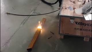 Demonstrate three-in-one (welding/cutting/cleaning) function