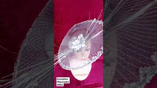 SILVER CRINOLINE FASCINATOR #crinoline #diy #handmade #fascinators #hats #howtomake #fashion