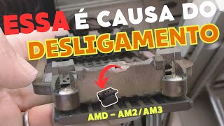 Essa é a Causa do Desligamento do Computador Suporte do Cooler AMD AM2/AM3 Quebrado