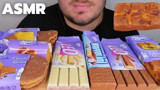 ASMR MILKA CHOCOLATE CANDY BARS, WAFERS & COOKIES MUKBANG (NO TALKING)