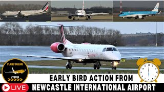 LIVE ACTION: Early bird plane spotting from Newcastle International airport