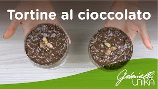 Tortine di mousse al cioccolato