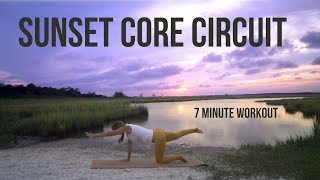 Sunset Core Circuit | 7 Minute Abs Workout