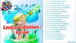 Lecture diction : La vie /poète : Mère Térésa/ mes apprentissages en français 6 AEF/ Page : 153