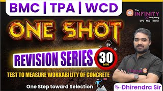 Civil Engineering One Shot Revision BMC WCD | Test to measure workability of concrete #wcd #tpa | D2