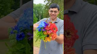 Rainbow Bouquet 🏳️‍🌈 #pride #cutflowers #cottagegarden