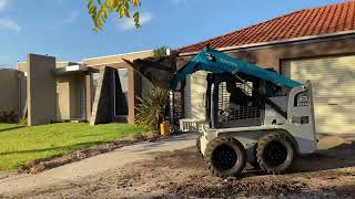 Mini Excavation - landscaping preparation.