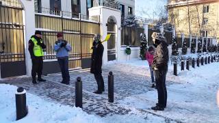 Protest la Ambasada Rusă | dreptul la protest