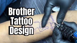 Brother Tattoo Design | @deepaksinghthapa93 | #brother #tattoo #tattooart #creator #youtube