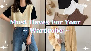 Must haves for your wardrobe | Wardrobe must haves for Girls