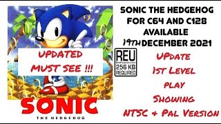 Must See!!! Sonic the hedgehog C64 1st level play through