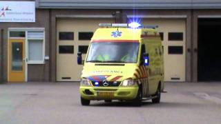 A1 Ambulance 07-109 & 07-106 Horalaan Ede