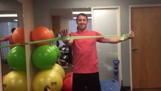 Shoulder Stabilization: Horizontal Abduction with Isometric Hold - front