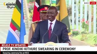 PROF.KITHURE KINDIKI SWEARING IN CEREMONY