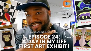 Day in my life: My First SOLO "Art exhibit" in Florida! #viral