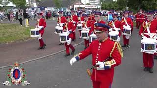 Downshire Guiding Star FB @ Rathcoole Protestant Boys FB 15th Anniversary Parade 29/06/24