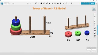 A.I Model (Tower of Hanoi) For 3D Printing