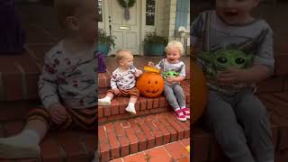 Kids Playing with pumpkins!