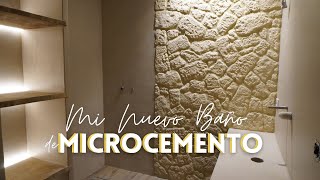 REFORMO el baño con MICROCEMENTO I os enseño el PASO a PASO y el acabado FINAL