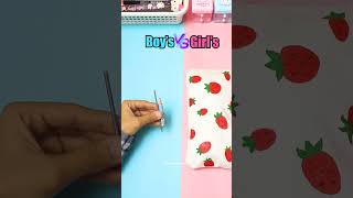 Boy's Stationery vs. Girl's Stationery 💙💗#youtubeshorts #shorts #stationery #cute #boysvsgirls