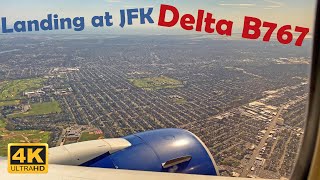 Delta B767 Landing at JFK Airport in 4K