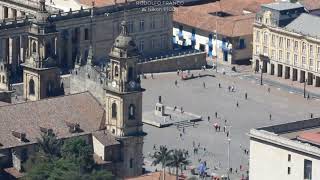 Zoom Plaza de Bolívar desde Monserrate