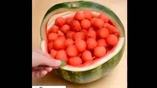 Canasta de sandia fría