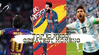 Top 10 Messi greatest movements #worldcup #leomessi #footballskills