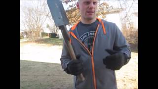 Military shovel as a weapon