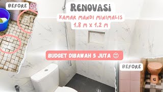 RENOVASI KAMAR MANDI ESTETIK, BUDGET DIBAWAH 5 JUTA !!! #renovasikamarmandi