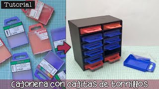 Tutorial: Cajonera de Cajitas de Tornillos 🔩🧰 Para organizar lo que tu quieras!🤩