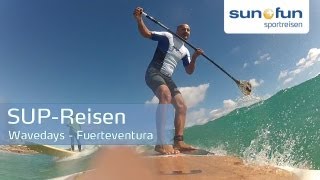 SUP Fuerteventura - Stand Up Paddle Wavedays - Wellenreiten mit SUP auf Fuerte mit supreisen.de