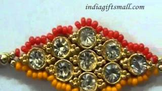 Colourful beaded Rakhi 105