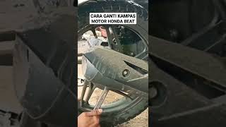 tutorial cara ganti kampas rem belakang honda beat video selengkapnya👇👇#shorts