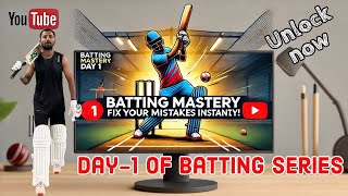 “Batting Mastery Day 1: Fix Your Mistakes Instantly!” #quickcricketskill