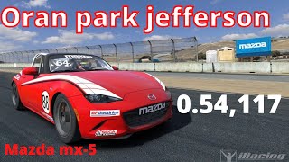 Mazda MX-5 Oran Park Jefferson 0.54,117 Hotlap