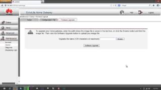 How to Upgrade Firmware - Huawei EchoLife HG521 Modem-Router
