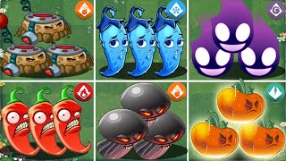 Pvz 2 Gameplay - CHILLY PEPPER & 8 Best BOMB Plants Challenge - Who 's Strongest Plant ？