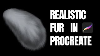 A realistic animal fur time-lapse in Procreate | Procreate tutorial