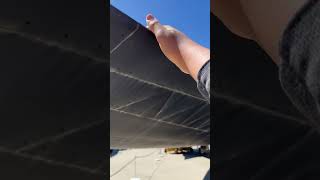 Petting the SR-71 blackbird