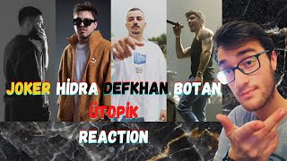 BU EKİP FLOW AKITIYOR! HİPNEZİ ''JOKER & HİDRA & DEFKHAN & BOTAN - ÜTOPİK'' REACTION