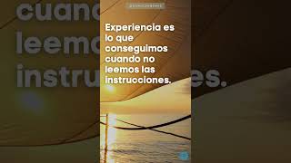 Experiencia es lo que conseguimos cuando no leemos las instrucciones | #shorts