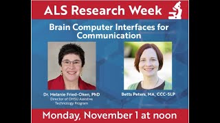 Brain Computer Interface for Communication | ALS Research Week 2021