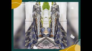 Royal blue KEBAYA GOWN by Anaz Official (Anaz Khairunnaz) || HIJAB WEDDING GOWN