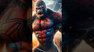 Ai creation of Spiderman- king Kong hybrid|| Incredible fusion #aicreations #marvel #spiderman #fyp